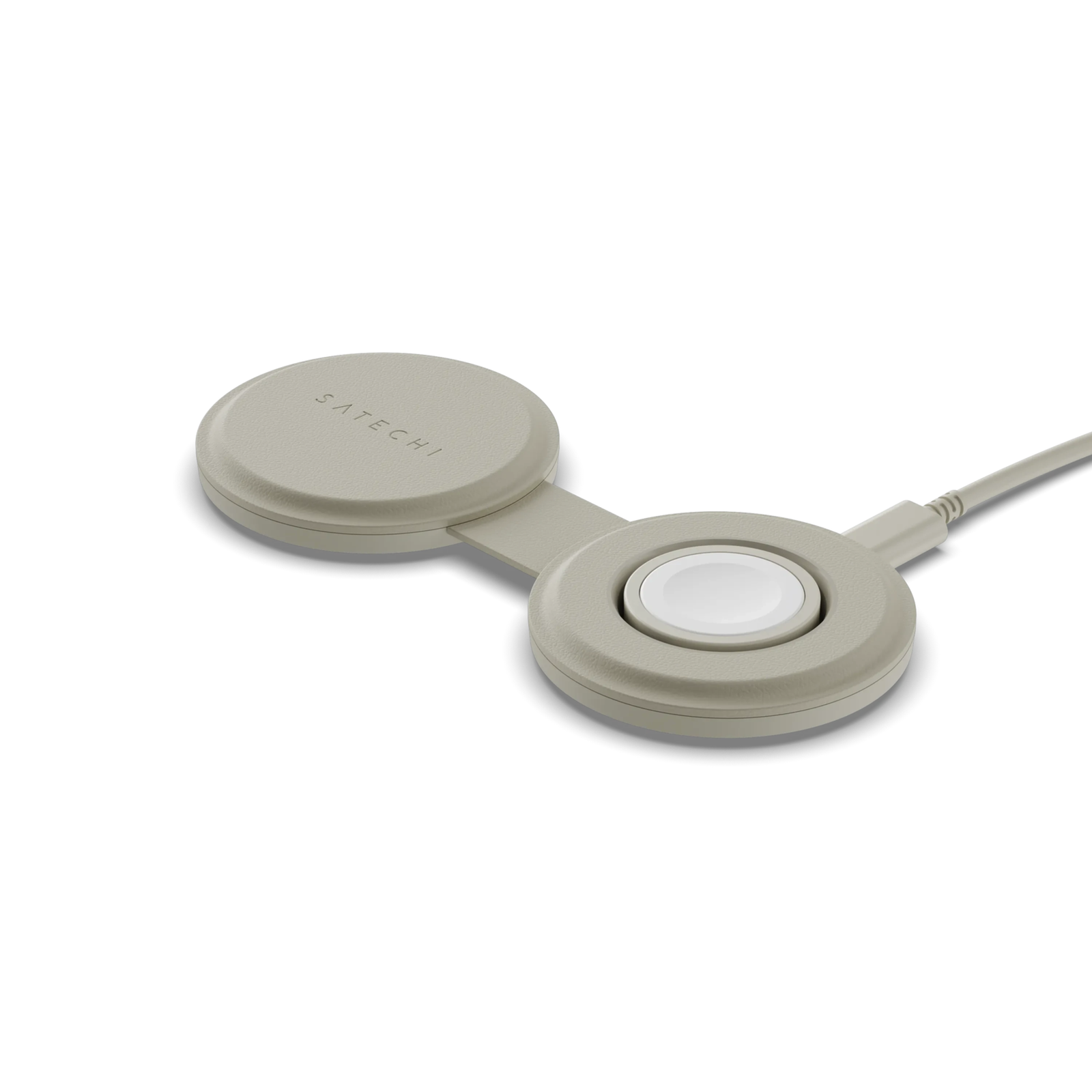 Satechi OntheGo Wireless Charger with QI2 Sand 2 in 1 15W ST-QTG21W