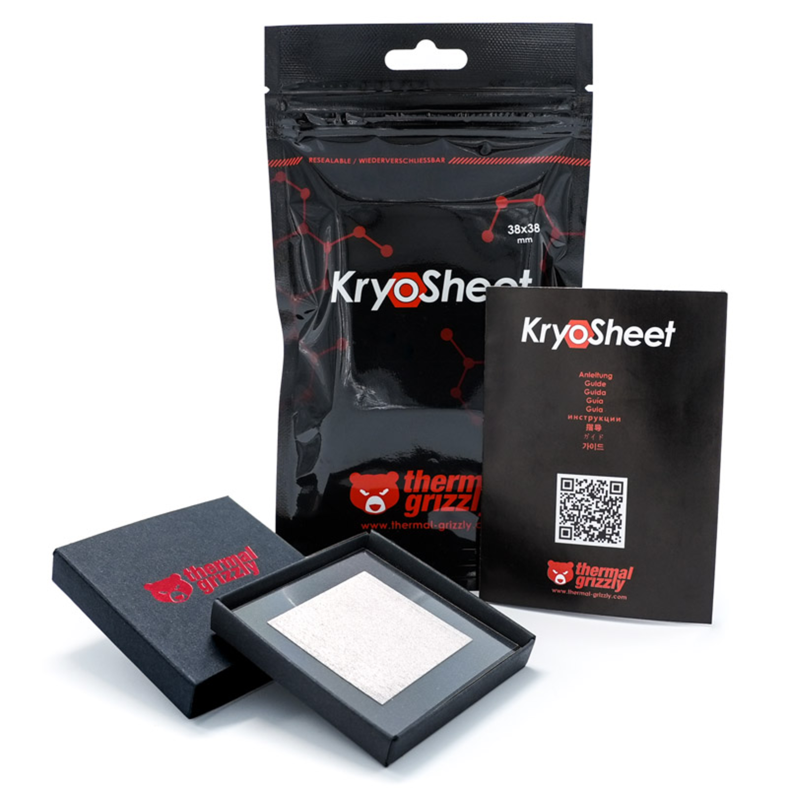 Thermal Grizzly KryoSheet 38 X 38mm Anthracite