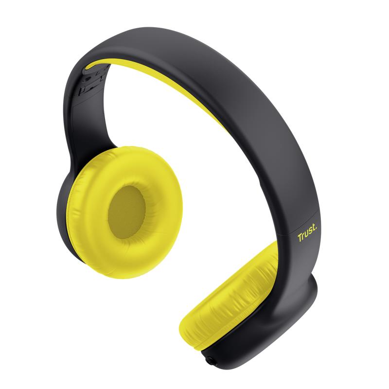 HEADPHONES WRL NOUNA KIDS/BLACK 25405 TRUST