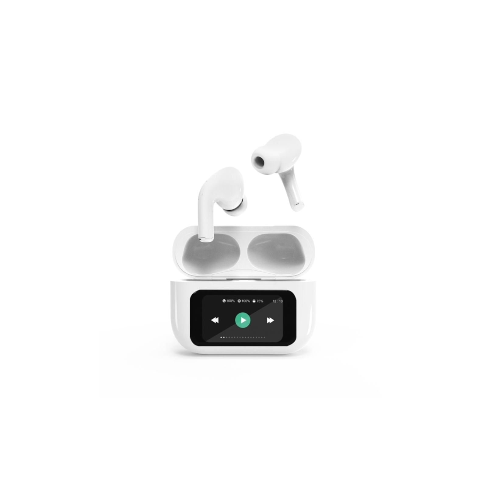 Gembird BT TWS In-Ear Headphones with LCD Display White TWS-LCD-ANC-01-W Headphones 20 KHz