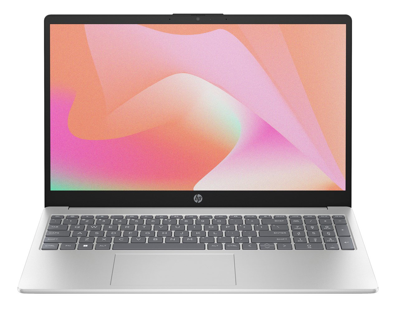 HP 15-fd1067nw Intel Core Ultra 7 155H Laptop 39.6 cm (15.6) Full HD Display 24 GB DDR5 SDRAM 512 GB SSD Wi-Fi 6 (802.11ax) FreeDOS AI PC Silver