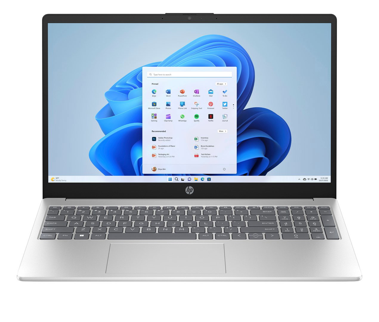 HP 15-fd1065nw Intel Core Ultra 5 125H Laptop 39.6 cm (15.6) Full HD 24 GB DDR5-SDRAM 512 GB SSD Wi-Fi 6 (802.11ax) Windows 11 Home AI PC Silver