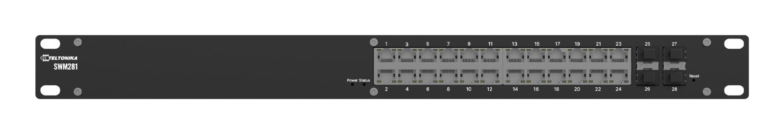 Switch TELTONIKA SWM281000200 Switch type Managed Switch layer L2 24xRJ-45 ports SWM281