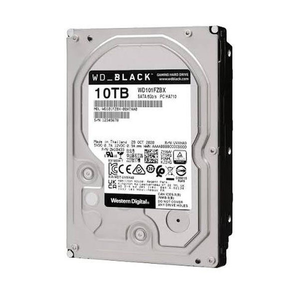 10TB Western Digital Black, 7200RPM, SATA 6Gbs, 256MB Cache, 3.5 Internal Hard Drive (Pulled - 1Y Warranty)