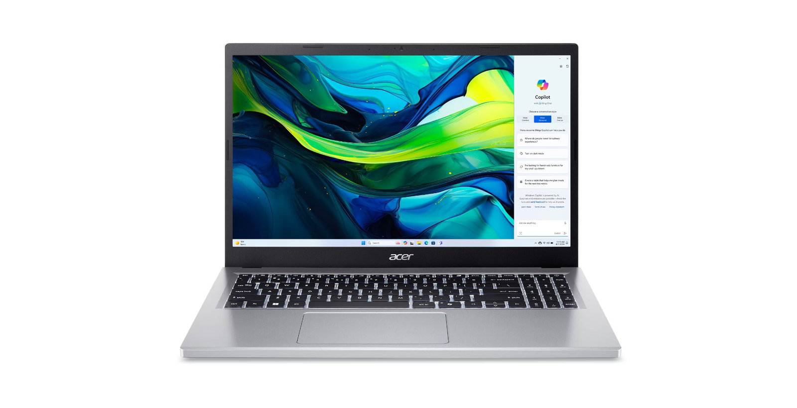 Acer AG15-21PT-R5GQ Ryzen 5 7520U 15.6 FHD Touch AG 8GB LPDDR5 SSD512 BT Win11 Pure Silver (REPACK) 2Y New Repack/Repacked