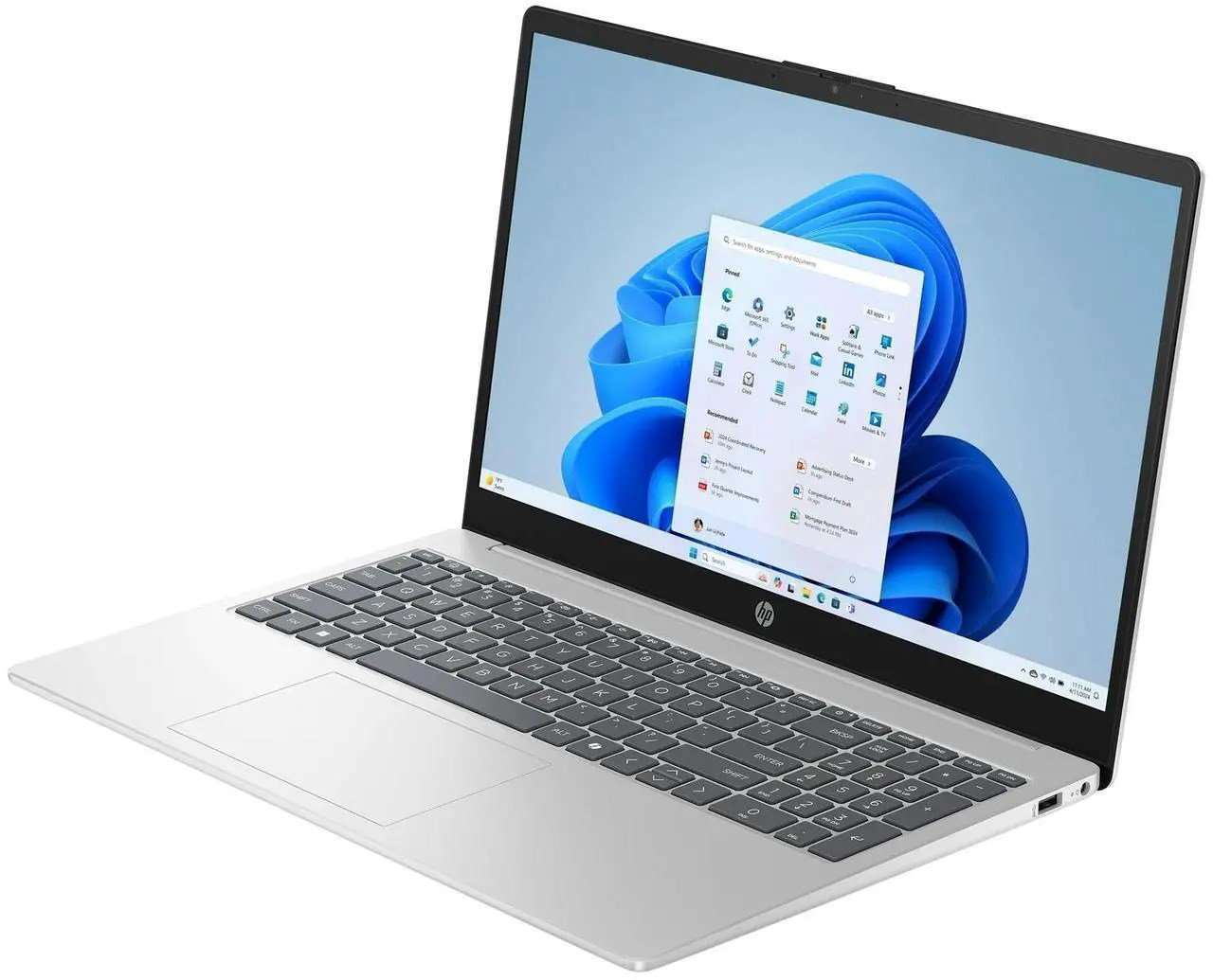 HP 15-fd0154wm i5-1334U 15.6 FHD Touch 12GB SSD 512 Iris Xe Win11 Natural Silver (REPACK) 2Y New Repack/Repacked