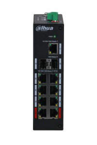 Dahua Technology PFS3211-8GT-120-V2 network switch Unmanaged Gigabit Ethernet (10/100/1000) Power over Ethernet (PoE) Desktop/Wall-Mounting Black