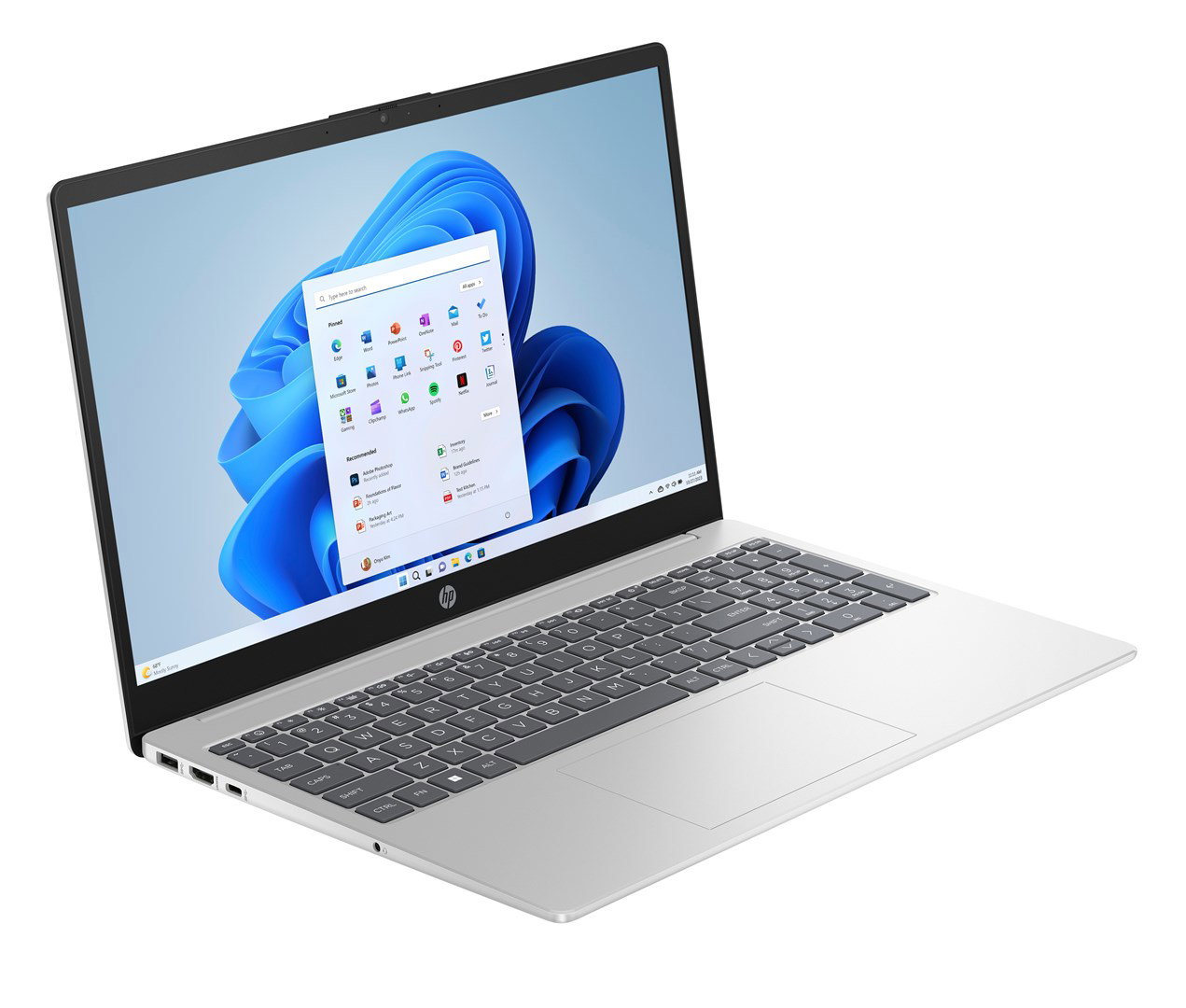HP 15-fc0217nw AMD Ryzen 7 5825U Laptop 39.6 cm (15.6) Full HD Display 16 GB DDR4 SDRAM 512 GB SSD Wi-Fi 6 (802.11ax) Windows 11 Home Silver