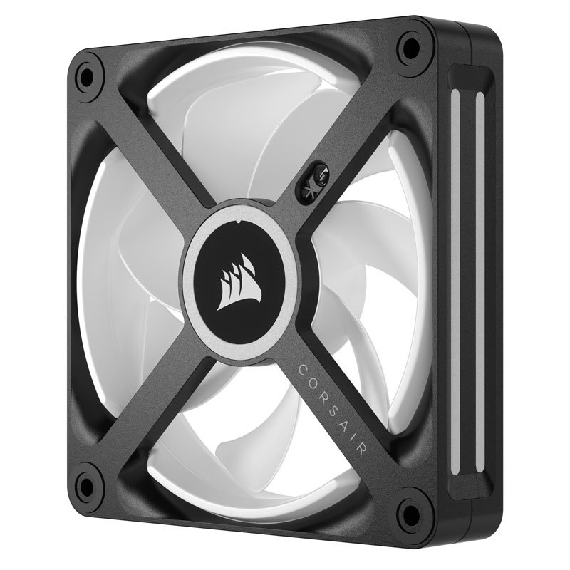 Corsair iCUE LINK QX120 RGB Series, PWM fan, 3er Pack incl. RGB-Controller - 120mm, black, Starter Kit