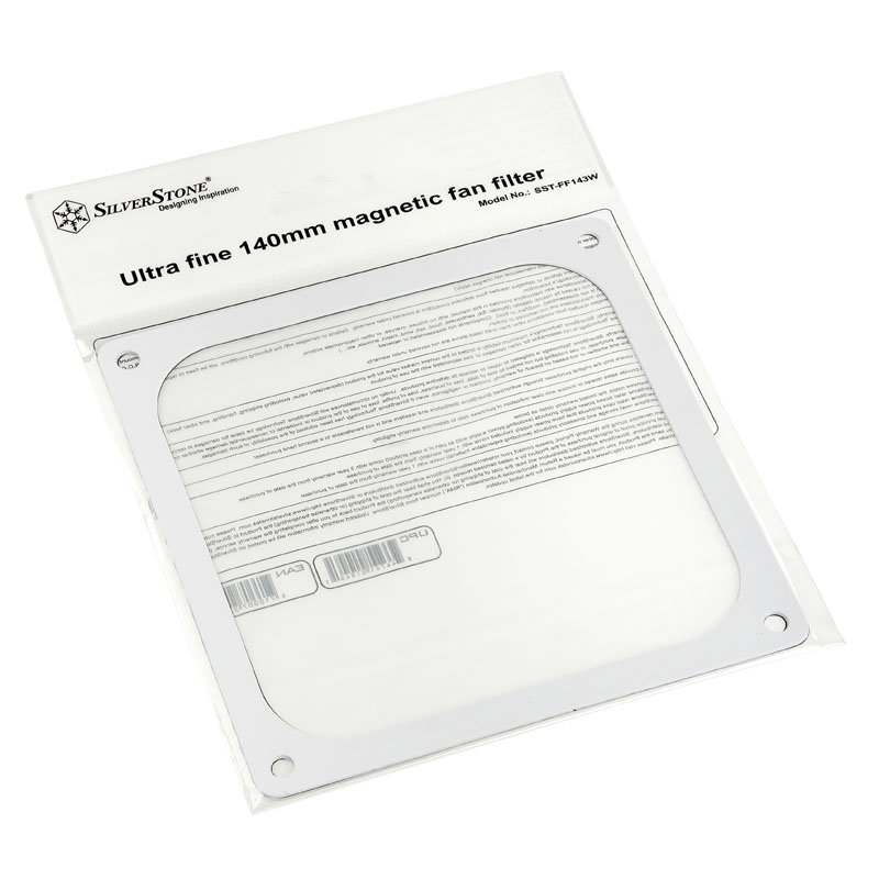SilverStone SST-FF143W magnetischer Staubfilter, white - 140mm