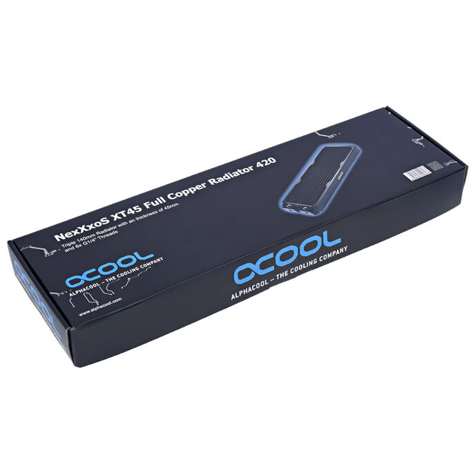 Alphacool NexXxoS XT45 Full Copper Radiator 420mm, black