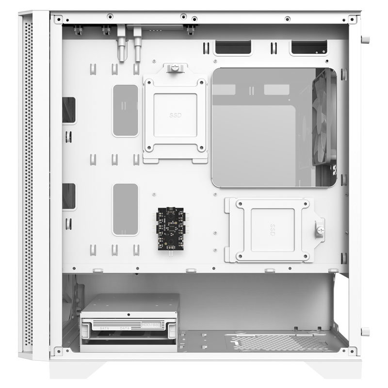 Montech AIR 100 ARGB, Micro-ATX, Tempered Glass - white