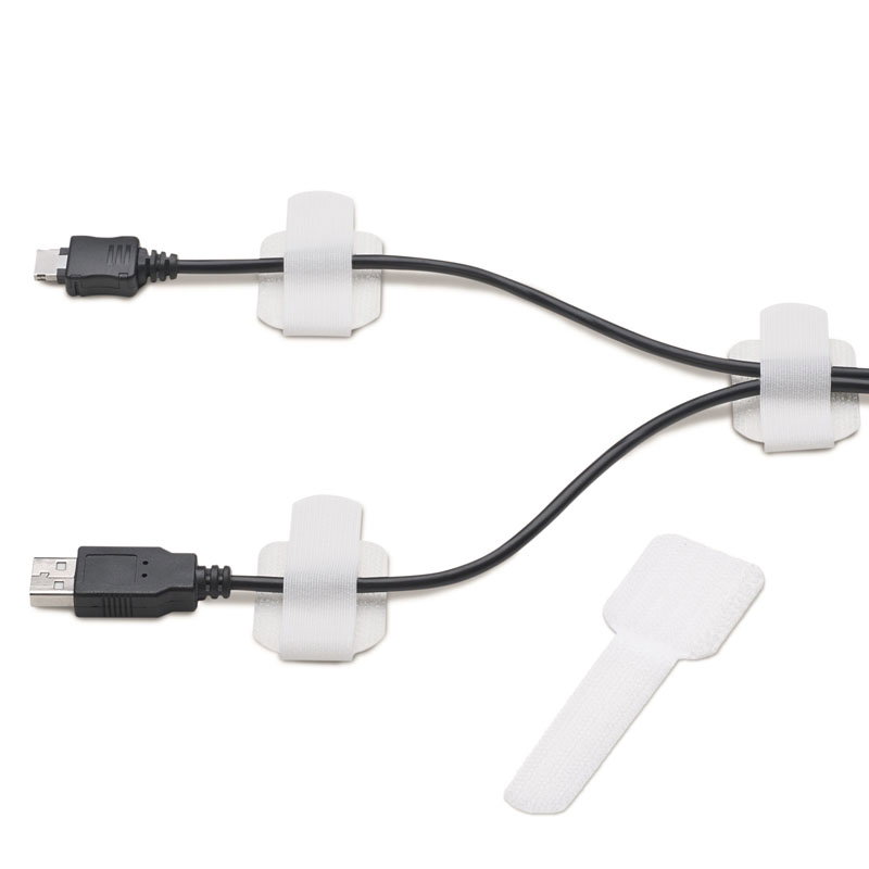 LABEL THE CABLE PRO Wall Klettcablehalter 50er Set - white