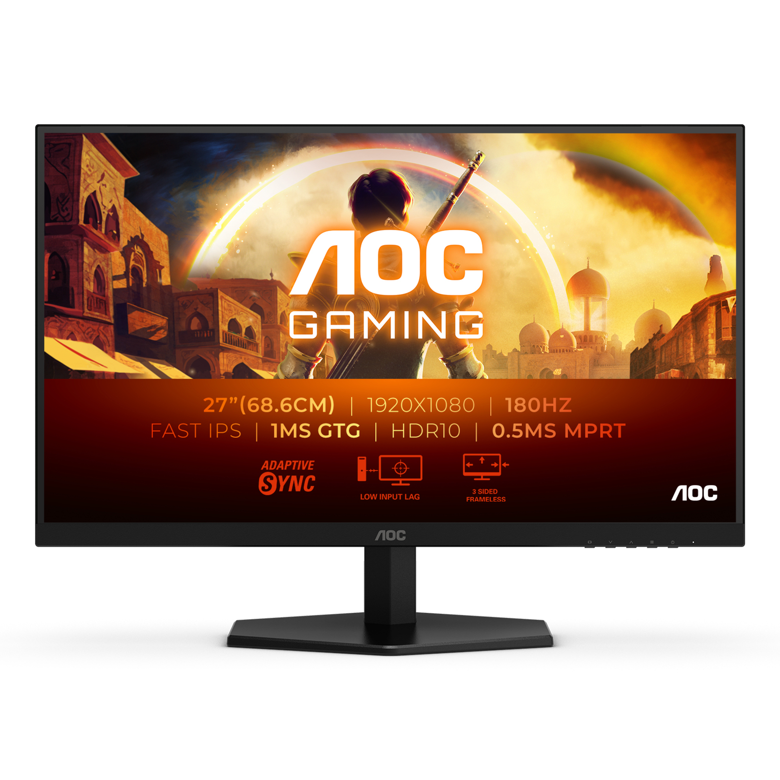 AOC 27G42E 68.6cm (27) FHD IPS Gaming Monitor 169 HDMIDP180Hz 1ms G-Sync (27G42E)