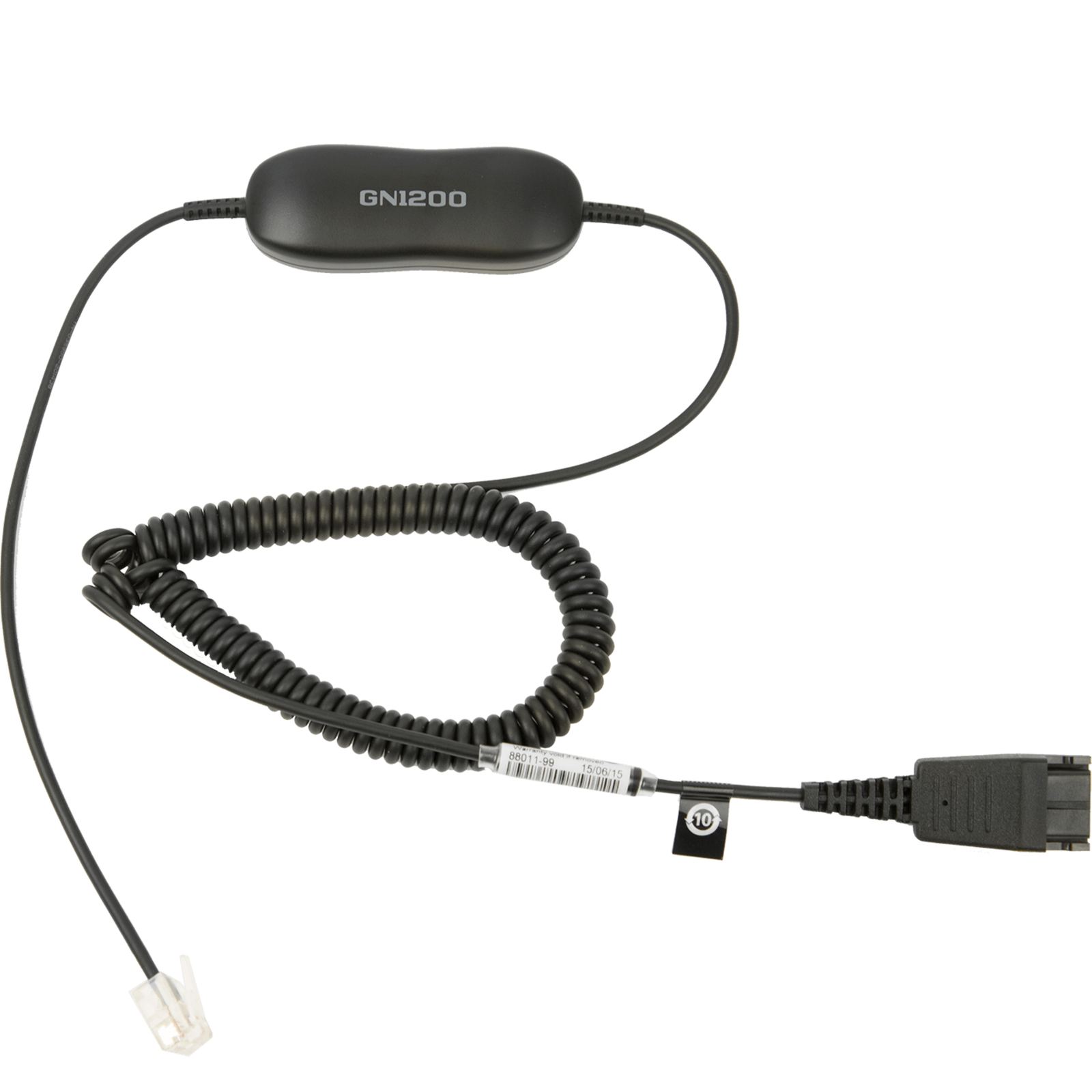 Jabra Cable QD RJ10 GN1200 Smart Cord Coiled