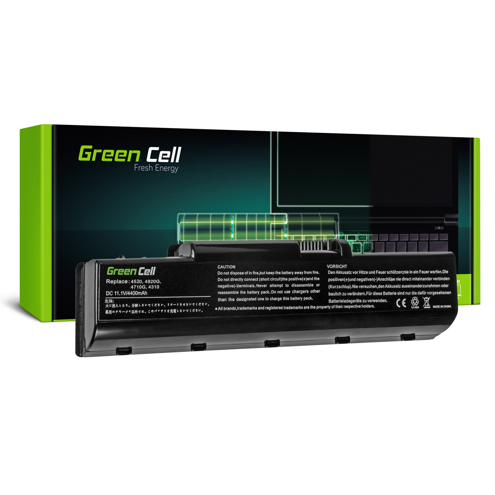 Greencell Laptop Battery for Acer Aspire 11.1V 4400mAh