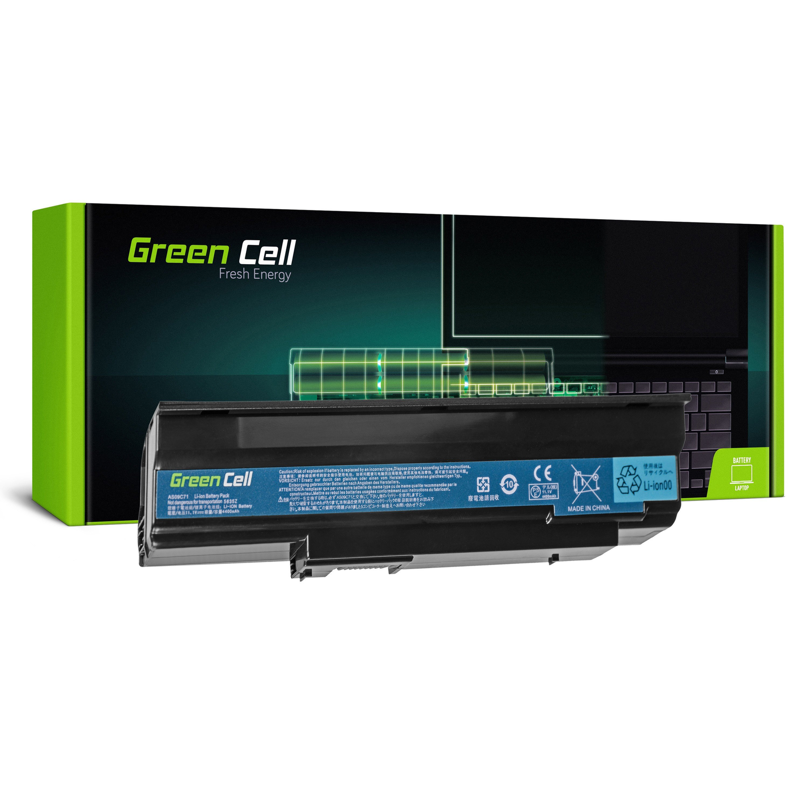 Greencell Laptop Battery for Acer Extensa 5235 5635 11.1V 4400mAh