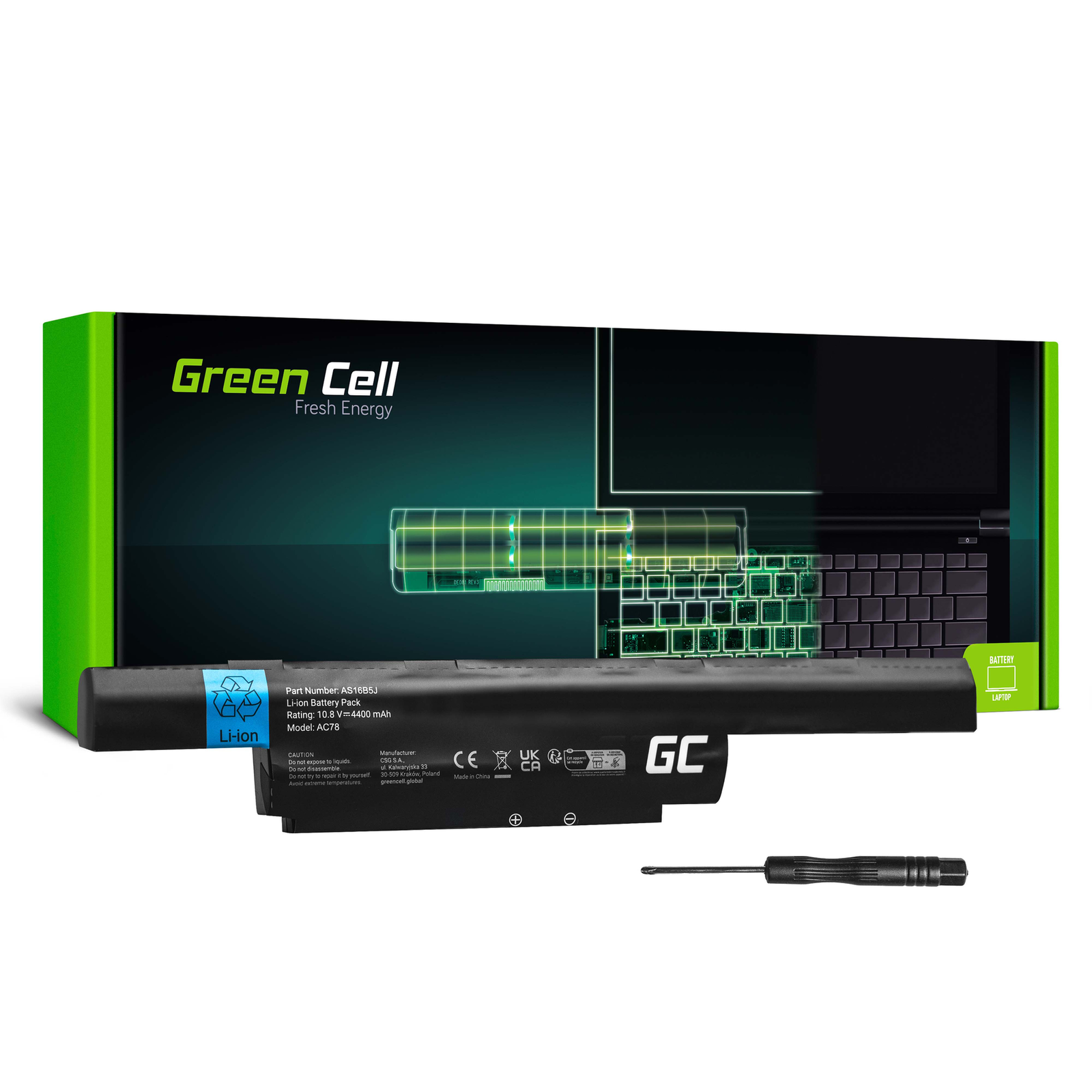 Greencell Notebook Battery for Acer Aspire E15 E5-575