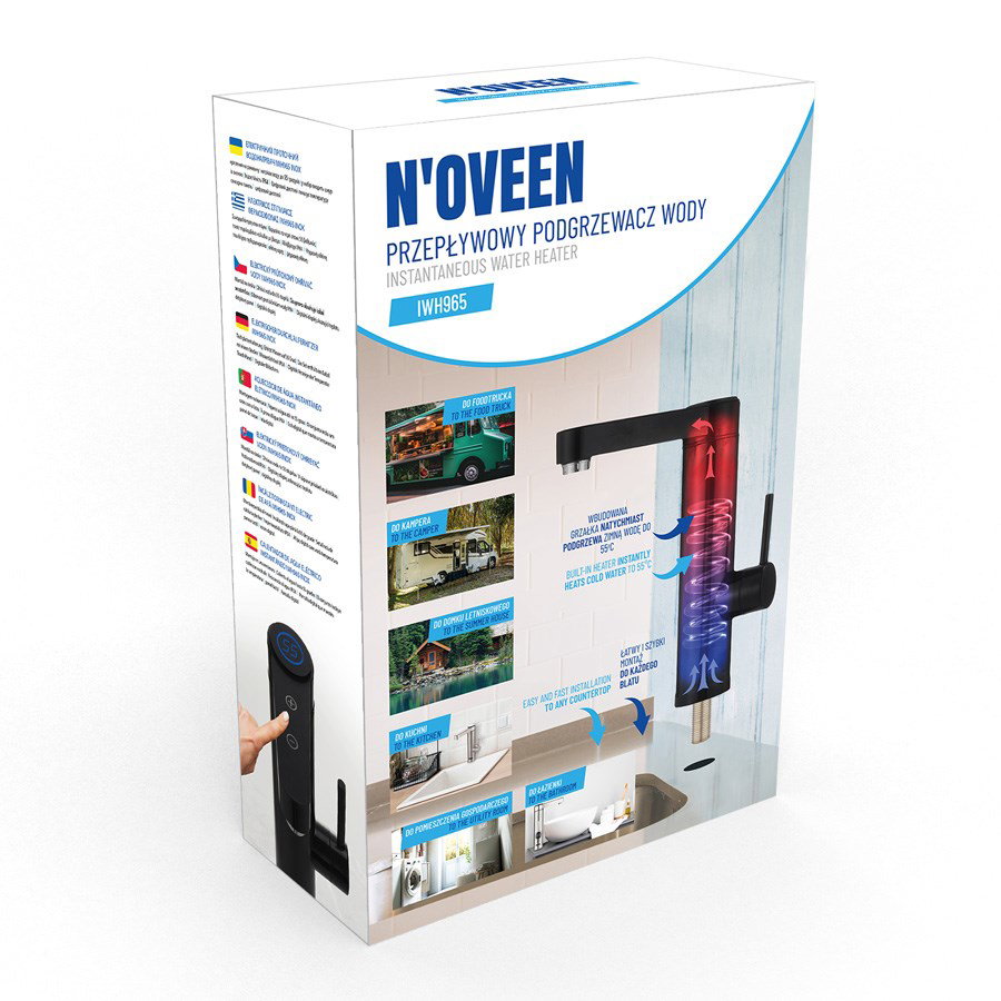 Instantaneous water heater N OVEEN IWH965 INOX BLACK