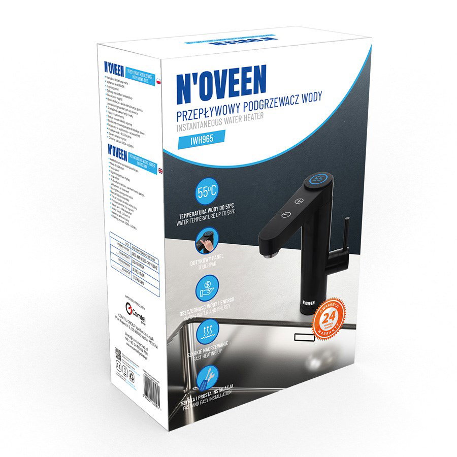 Instantaneous water heater N OVEEN IWH965 INOX BLACK