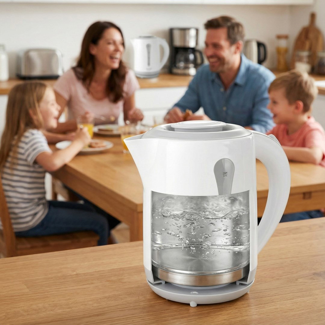 Adler AD 1244 electric kettle 2.5 L 2200 W white and blue