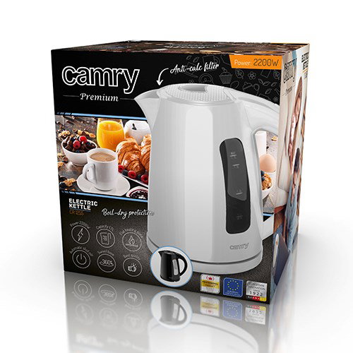 Camry Premium CR 1256 electric kettle 1.7 L 2000 W White