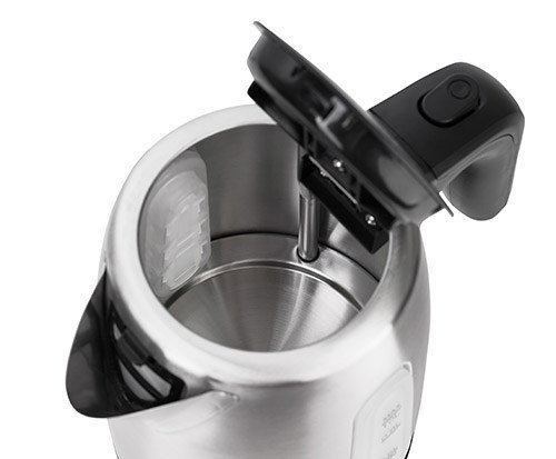 Adler AD 1273 electric kettle 1 L 1200 W Black, Hazelnut, Stainless steel