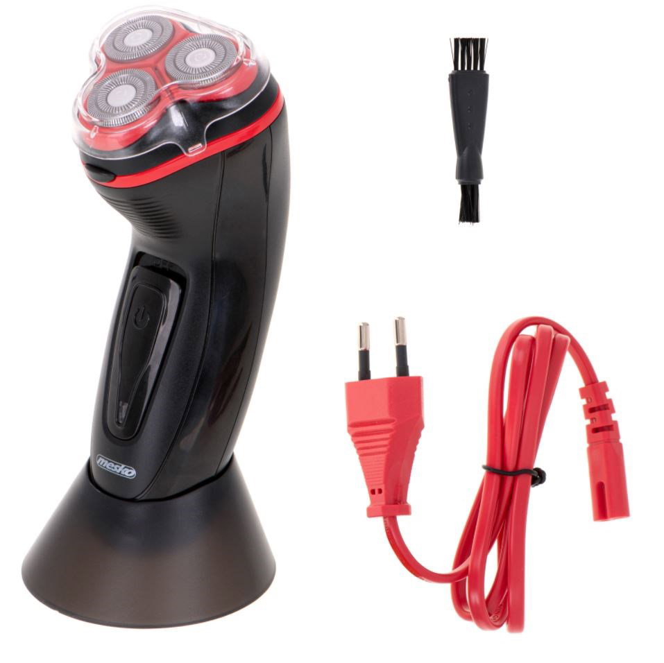 Mesko MS 2926 men s shaver Rotation shaver Trimmer Black,Red