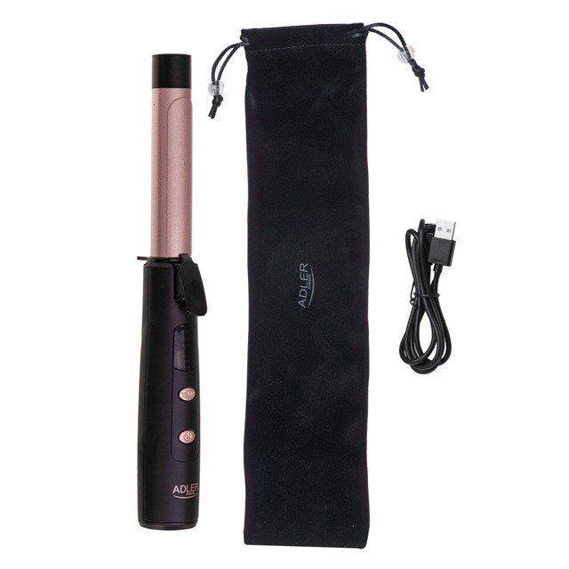 Adler AD 2120 Wireless USB curler black, pink