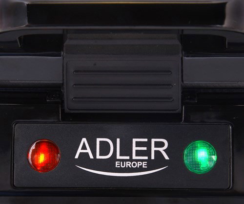 Adler AD 3036 waffle iron 4 waffle(s) Black,Grey 1500 W