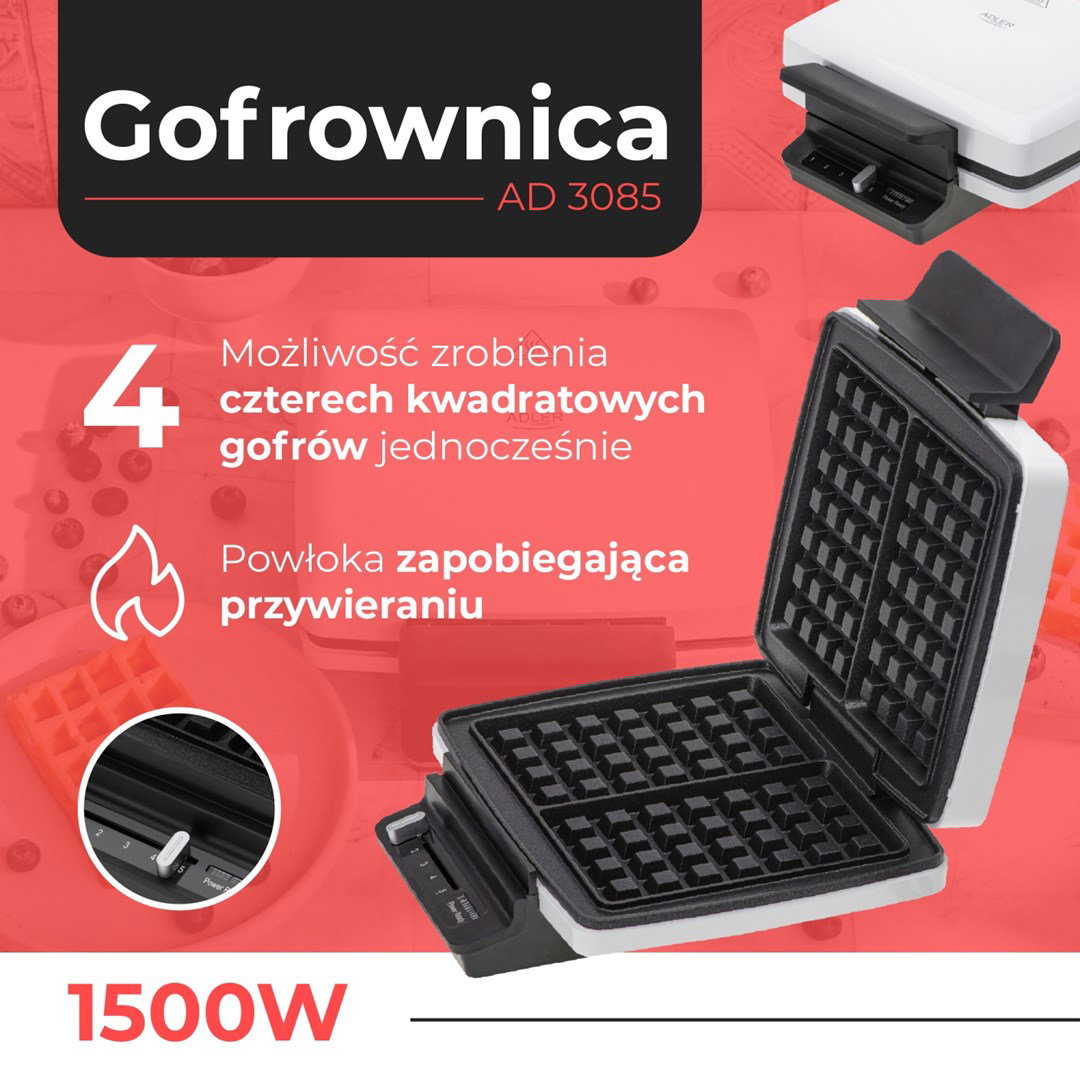 Waffle maker ADLER AD 3085