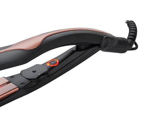 Adler AD 2318 hair styling tool Straightening iron Warm Black, Coral 120 W