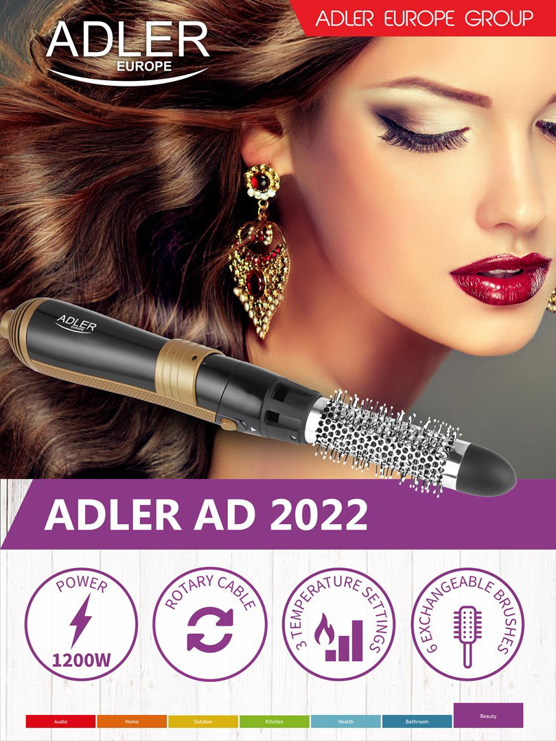 Adler AD 2022 Hair styling kit Black 1200 W