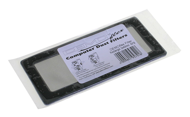 DEMCiflex Staubfilter 2x40mm, quadratisch - black/black