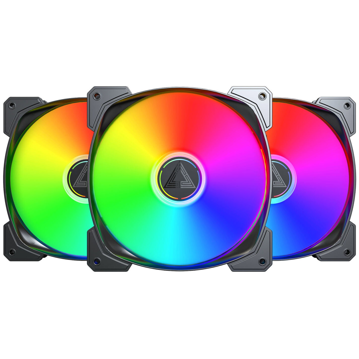Montech HP140 PWM ARGB fan, 3er Pack - 140mm, black