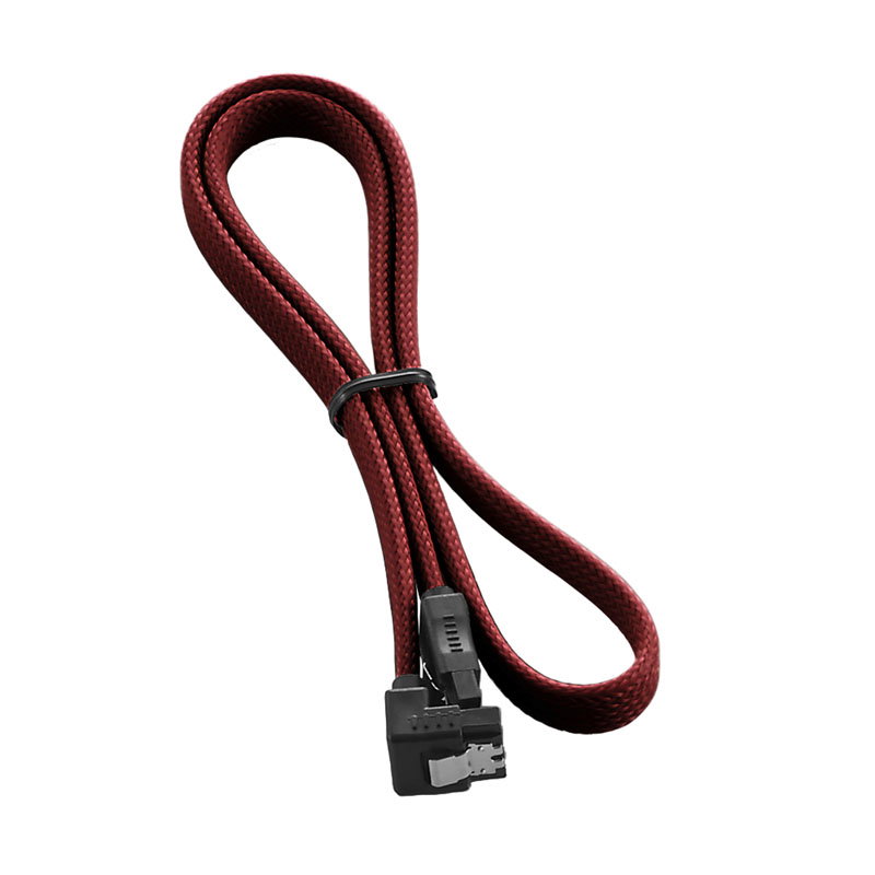 CableMod ModMesh Right Angle SATA 3 Cable 60cm - blutred