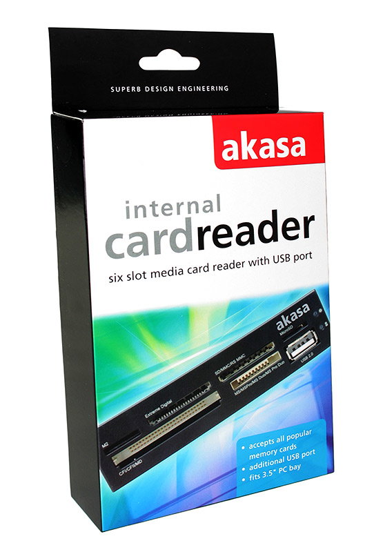 Akasa AK-ICR-07 Internal 6-Port Card Reader 3,5 - black