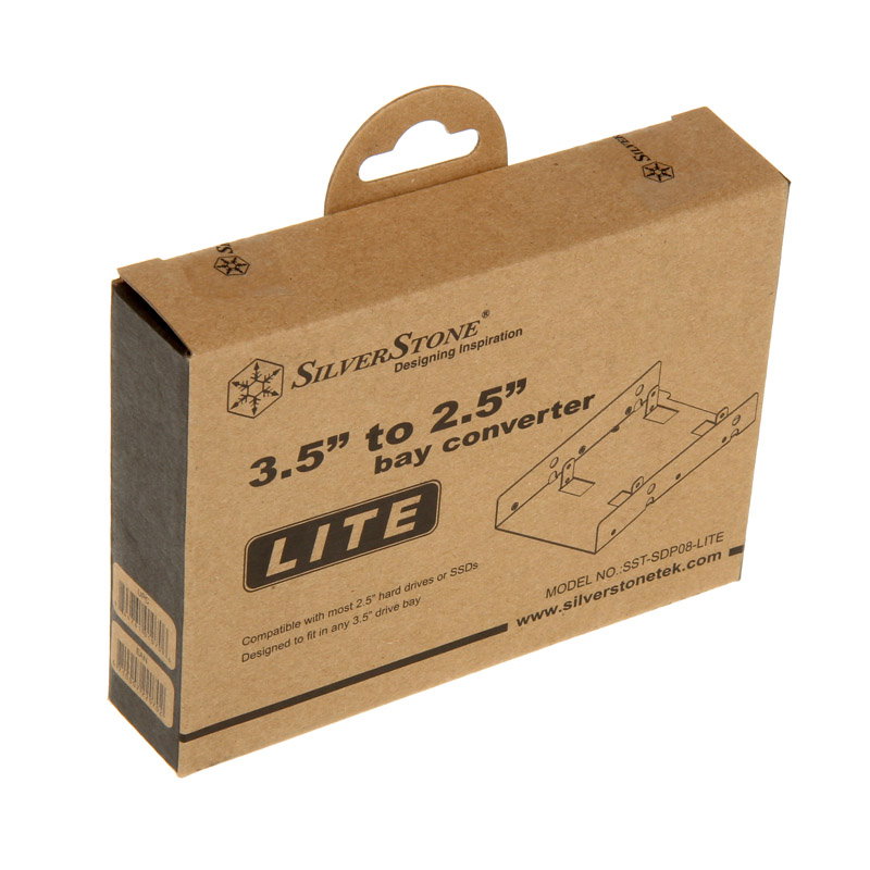 SilverStone SST-SDP08-Lite Bay Converter 3,5 to 2x 2,5 inches
