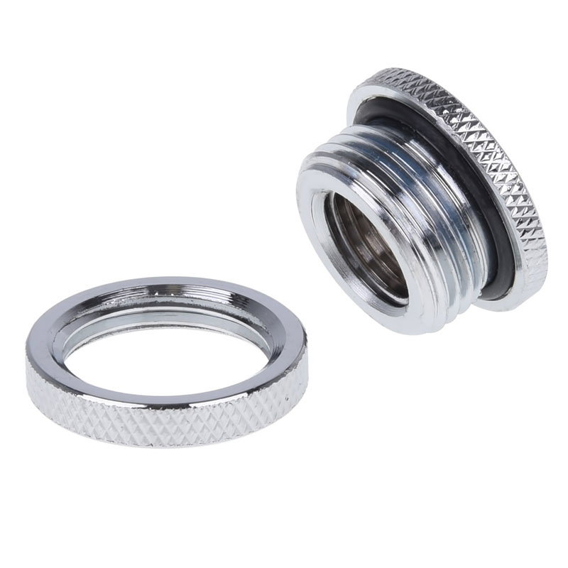 Alphacool HF Schottverschraubung, kurze Version, G1/4 - Chrome