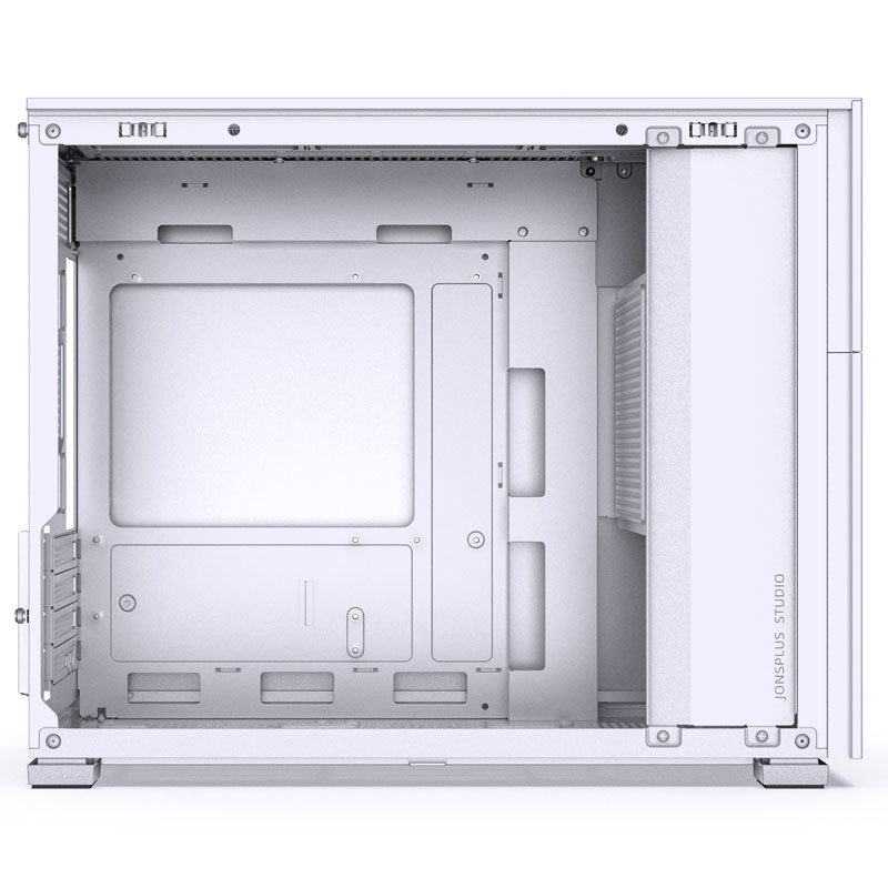 Jonsbo D31 Screen Micro-ATX Case, Tempered Glass - white
