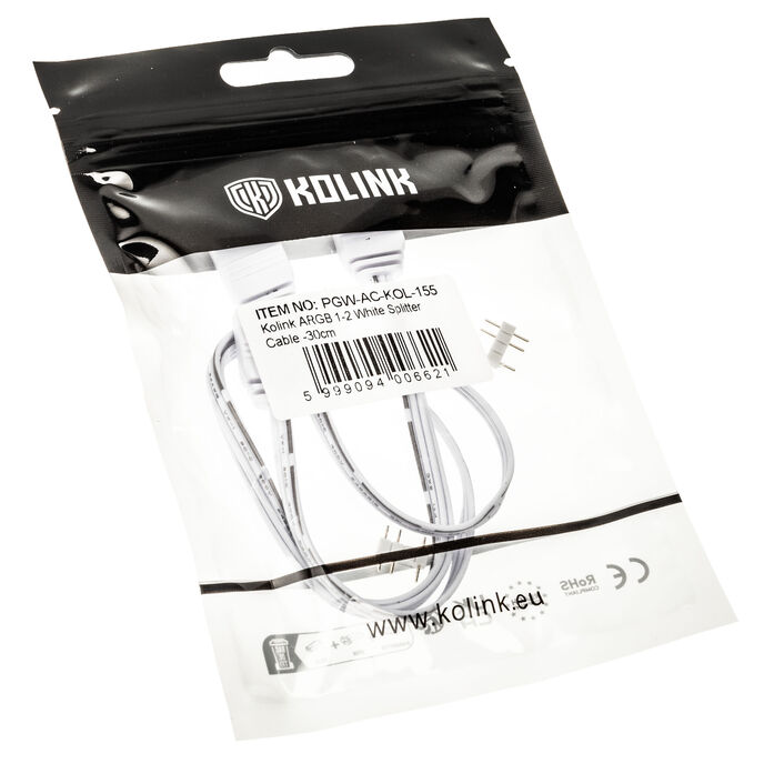 Kolink ARGB 1-2 Splittercable - 30cm, white