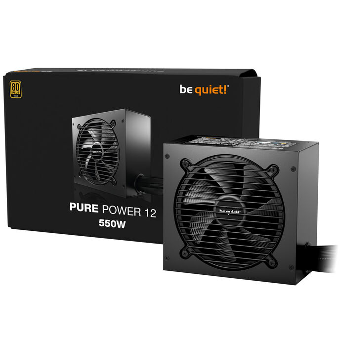 be quiet! Pure Power 12 power supply 80 PLUS gold, ATX 3.1, PCIe 5.1 - 550 Watt