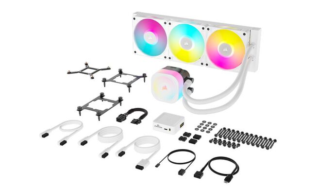 Corsair iCUE LINK Titan 360 RX RGB Komplett-water cooling - 360 mm, white