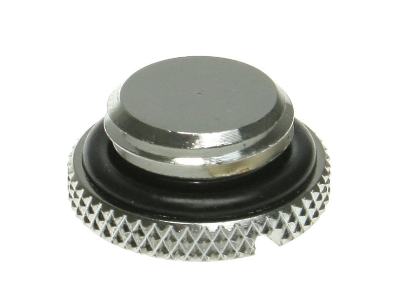 Bitspower Verschlussstopfen G1/4 inches AG - flach, silver glossy
