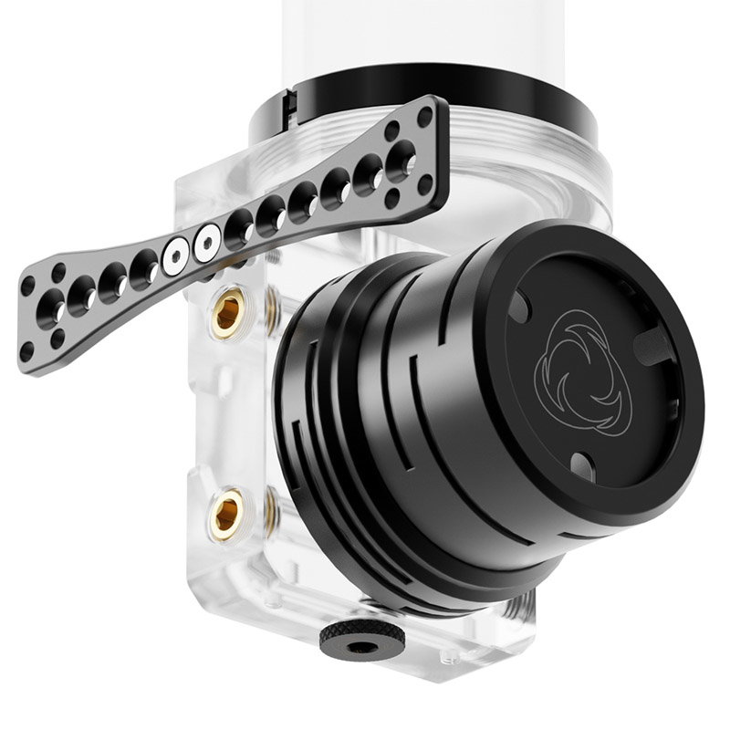 Singularity Computers Predium 2.0 ARGB 150 D5 Reservoir Combo without pump - Acryl, black