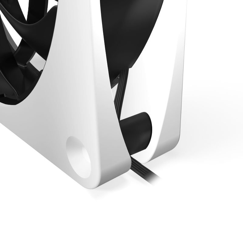 Alphacool Apex Stealth Metall Power fan 120 mm, 3.000 U/min - white