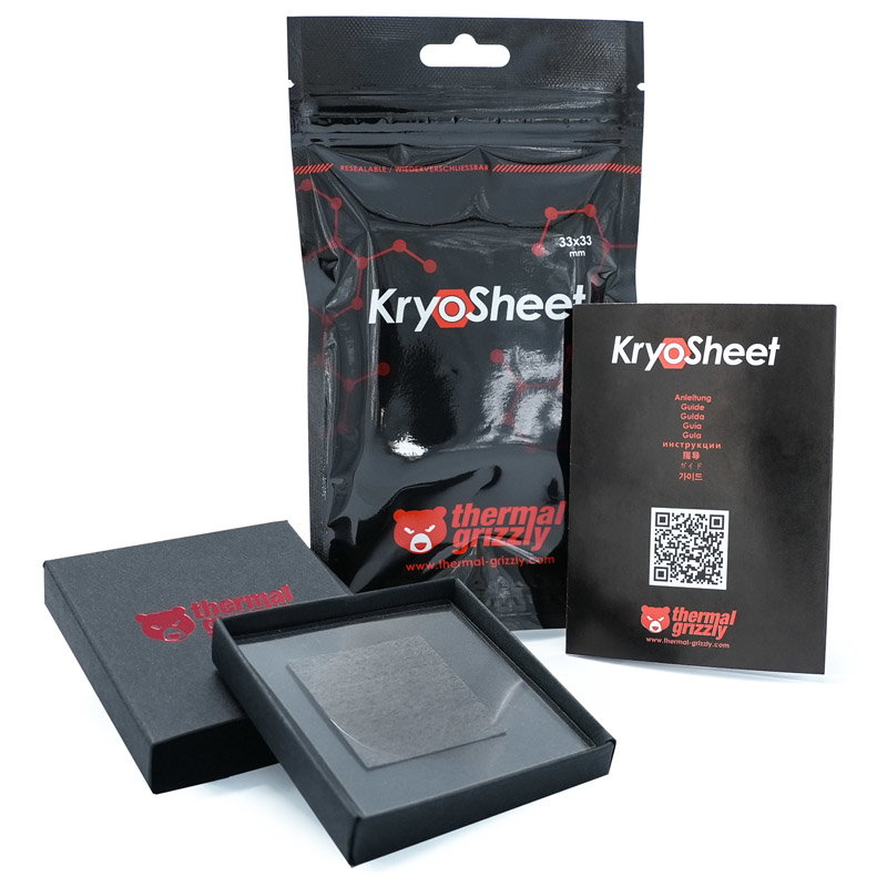 Thermal Grizzly KryoSheet Wrmeleitpad - 33 x 33 mm