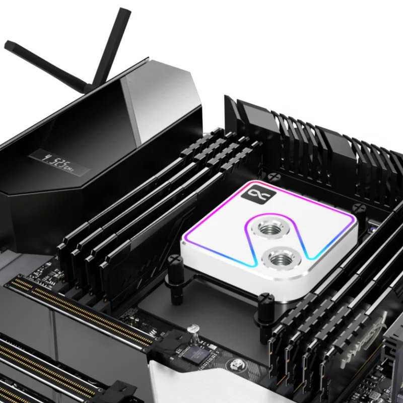 Alphacool Core 1 Aurora CPU-cooler, ARGB - white