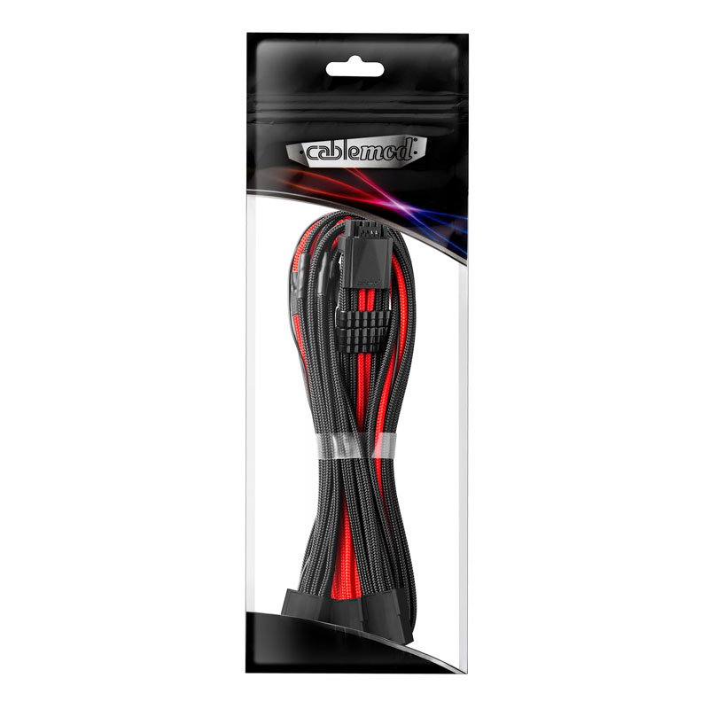 CableMod PRO ModMesh 12VHPWR to 3x PCI-e Cable - 45cm, black/red