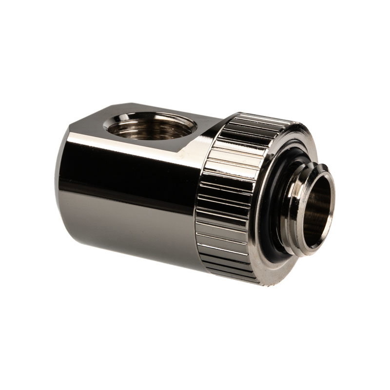 EK Water Blocks EK-Torque Adapter 90 Grad G1/4 inches AG auf G1/4 inches IG - drehbar, nickel silver